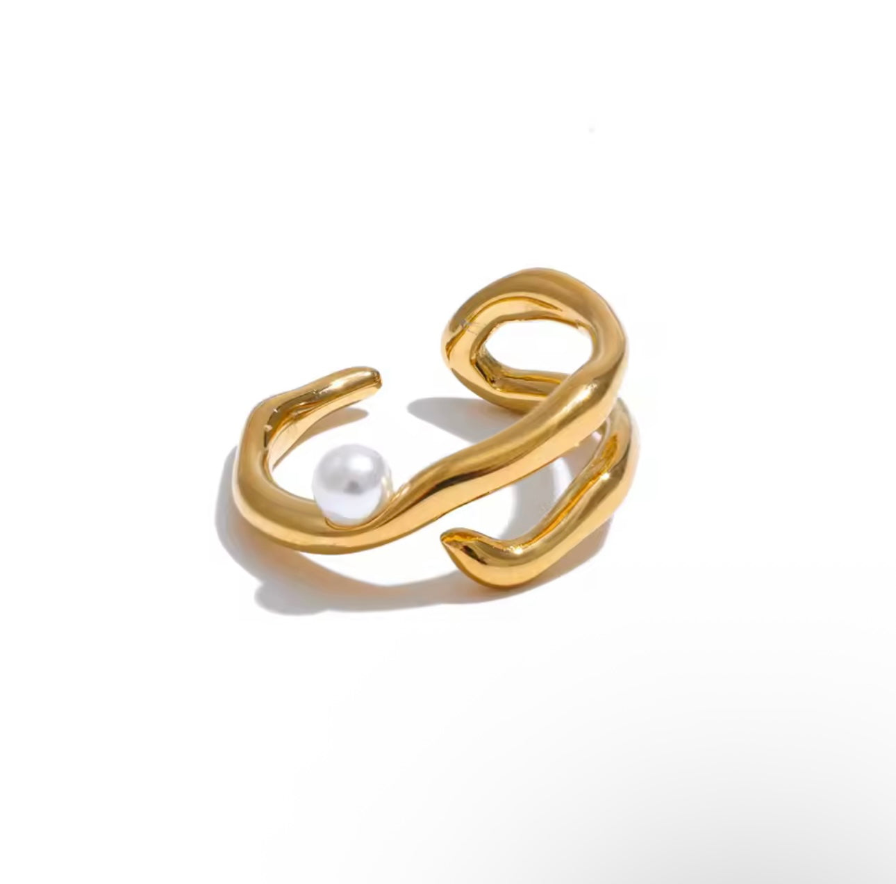 Pearl Open Ring