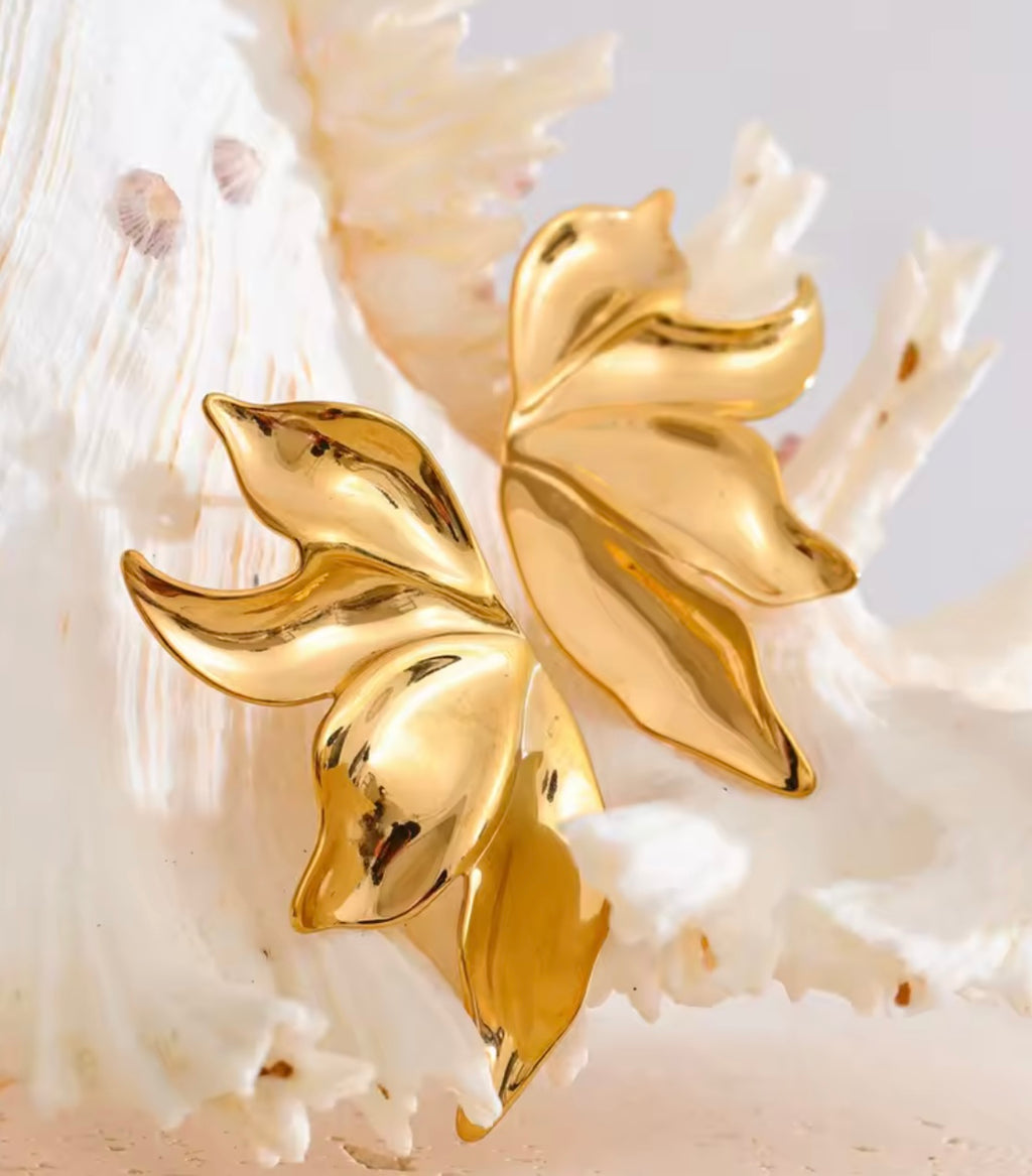 Sculptural Gold Earrings