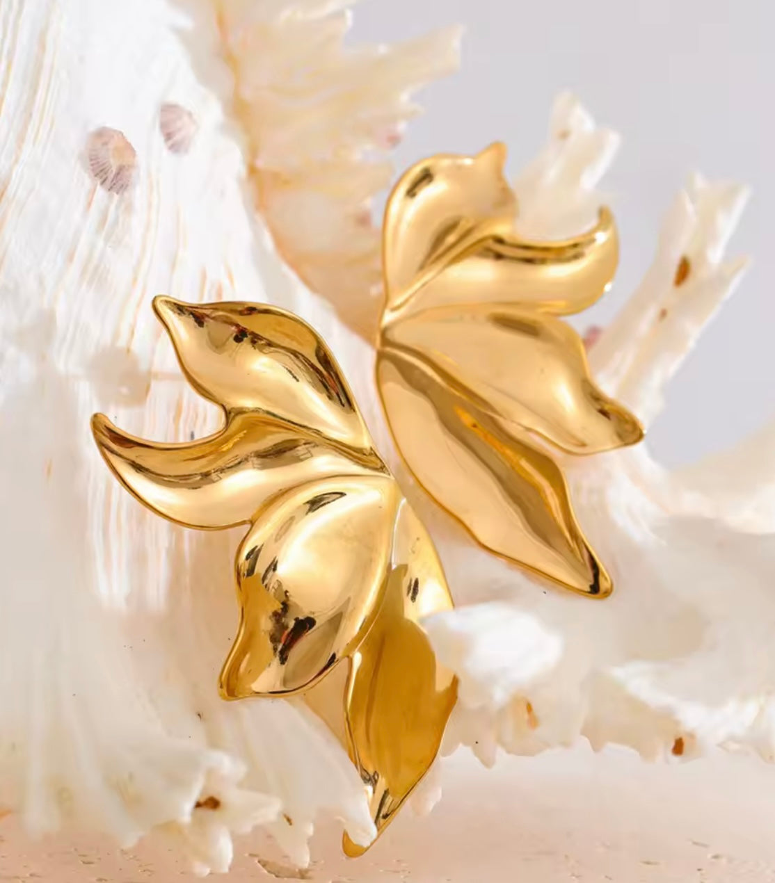 Sculptural Gold Earrings