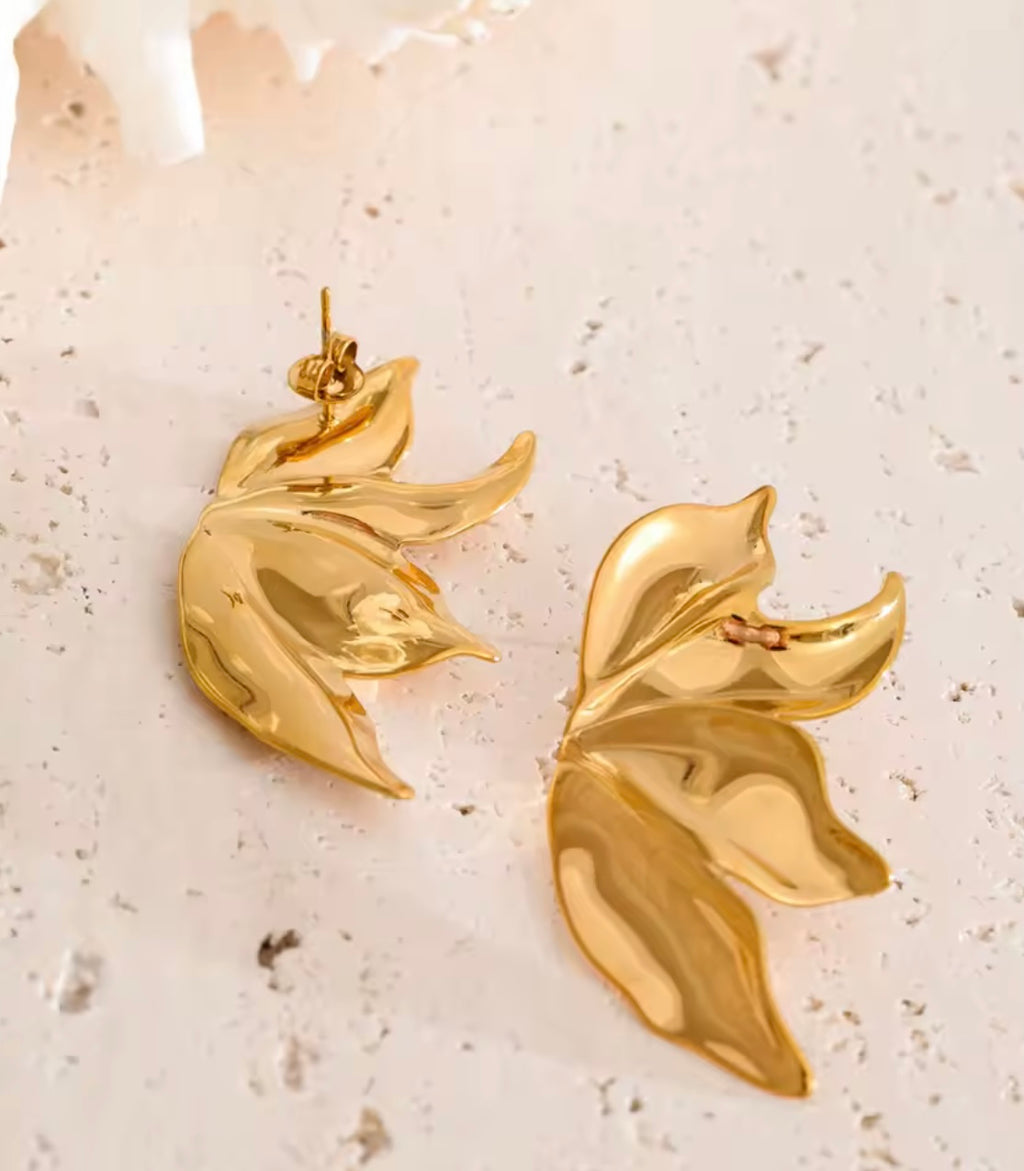 Sculptural Gold Earrings