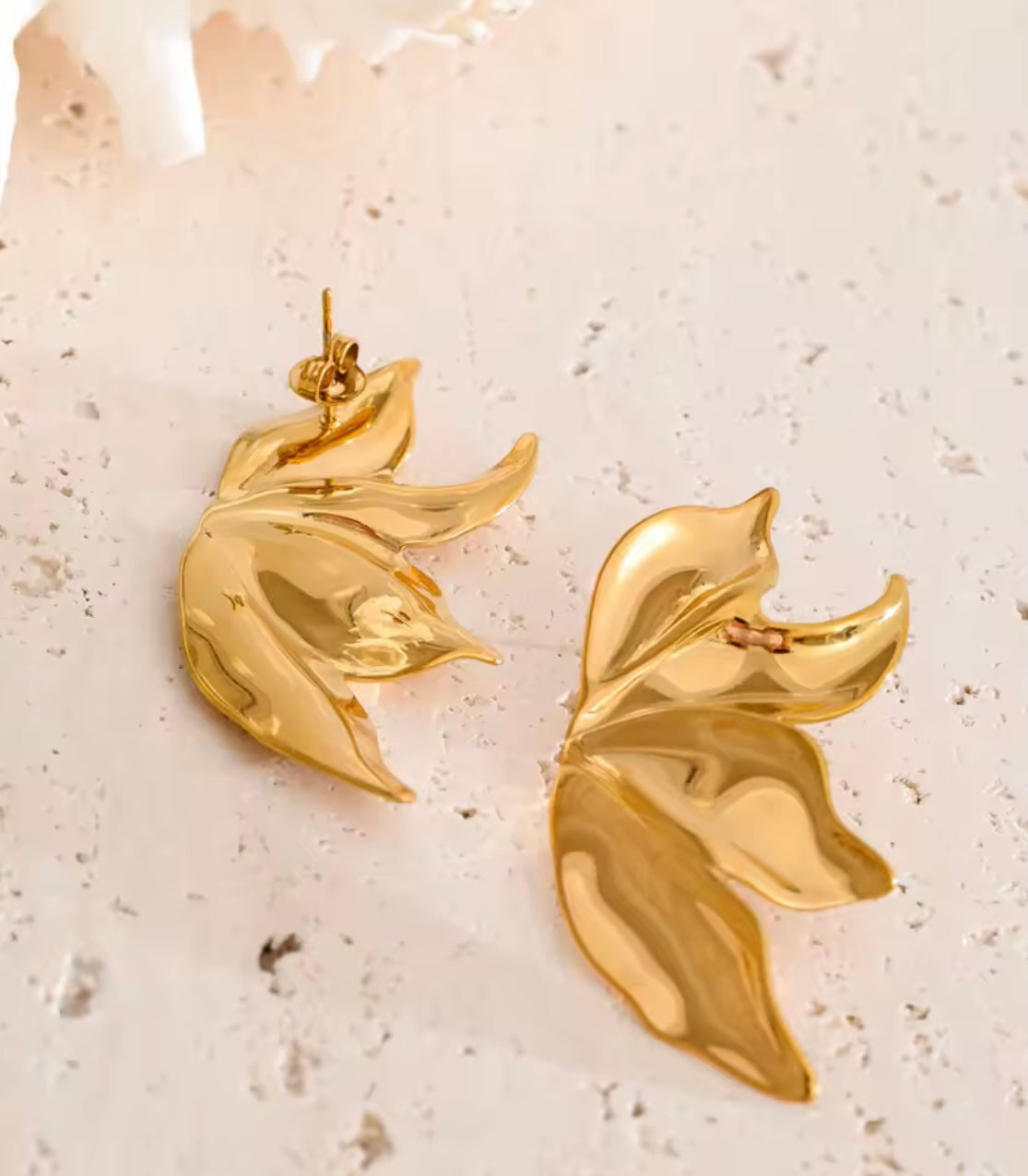 Sculptural Gold Earrings