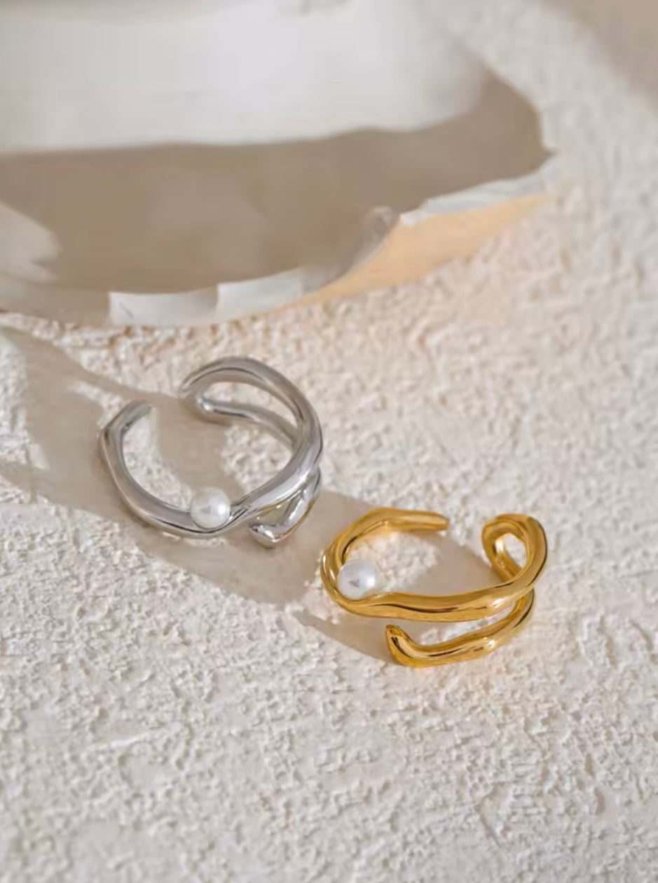 Pearl Open Ring