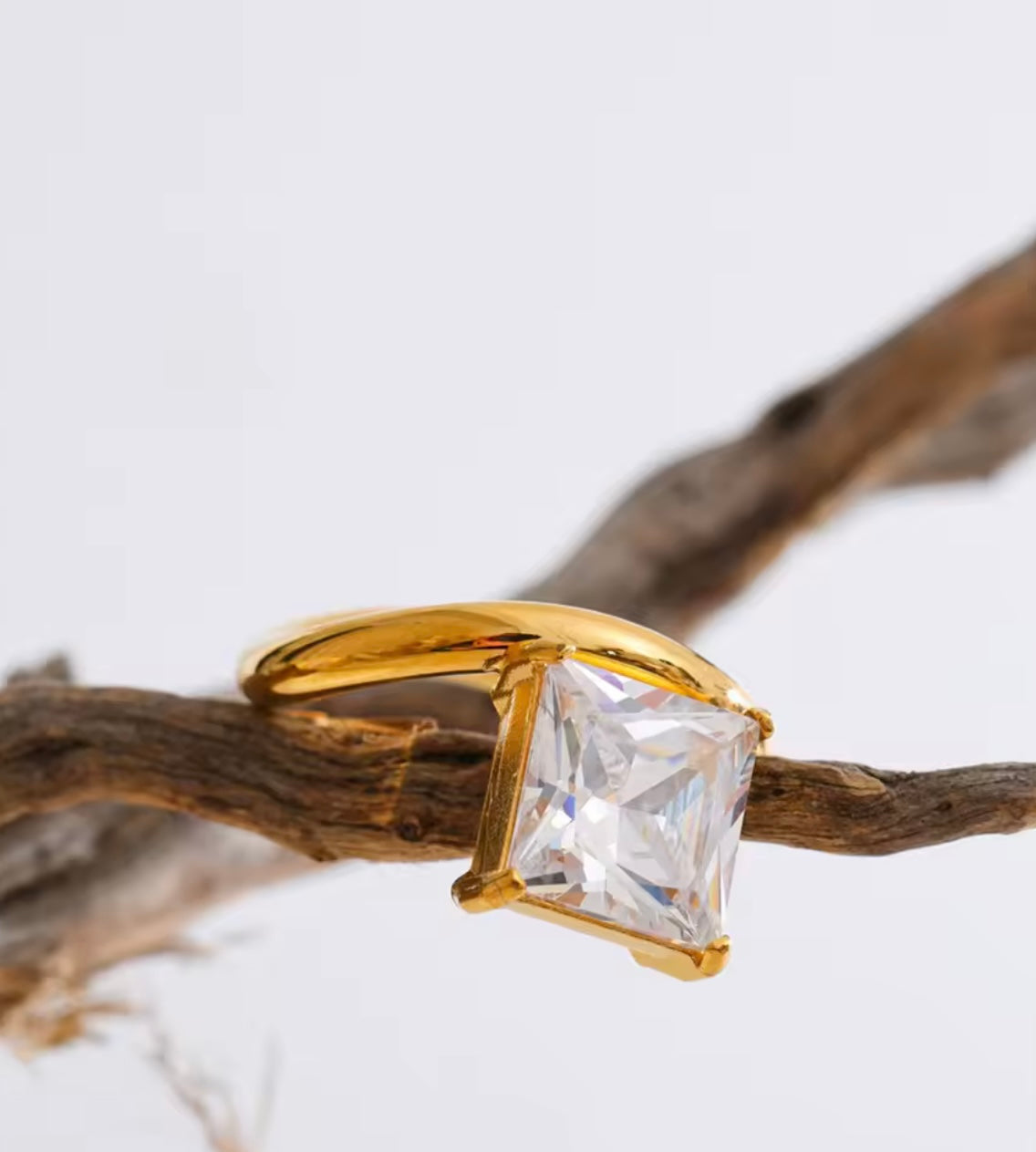 Square-Cut Statement Ring