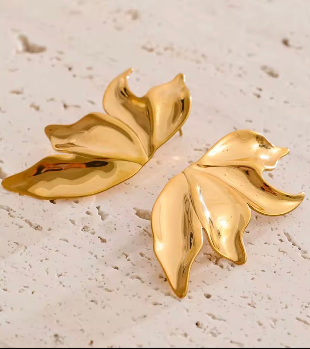 Sculptural Gold Earrings