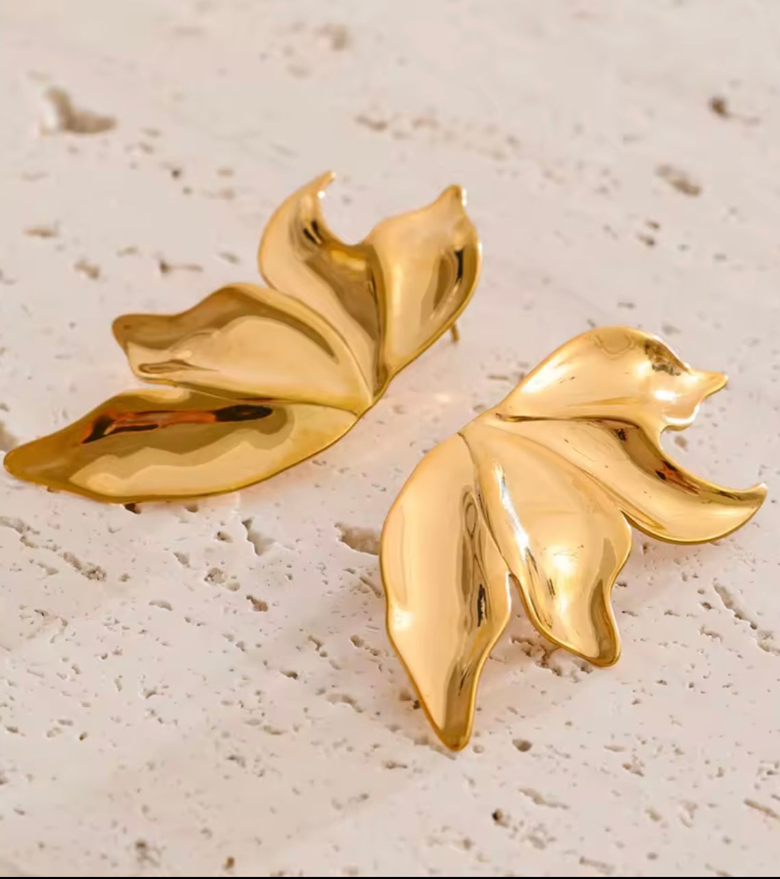 Sculptural Gold Earrings