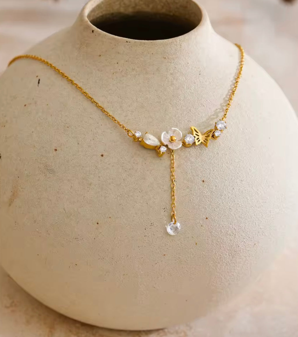 Blossom Butterfly Necklace
