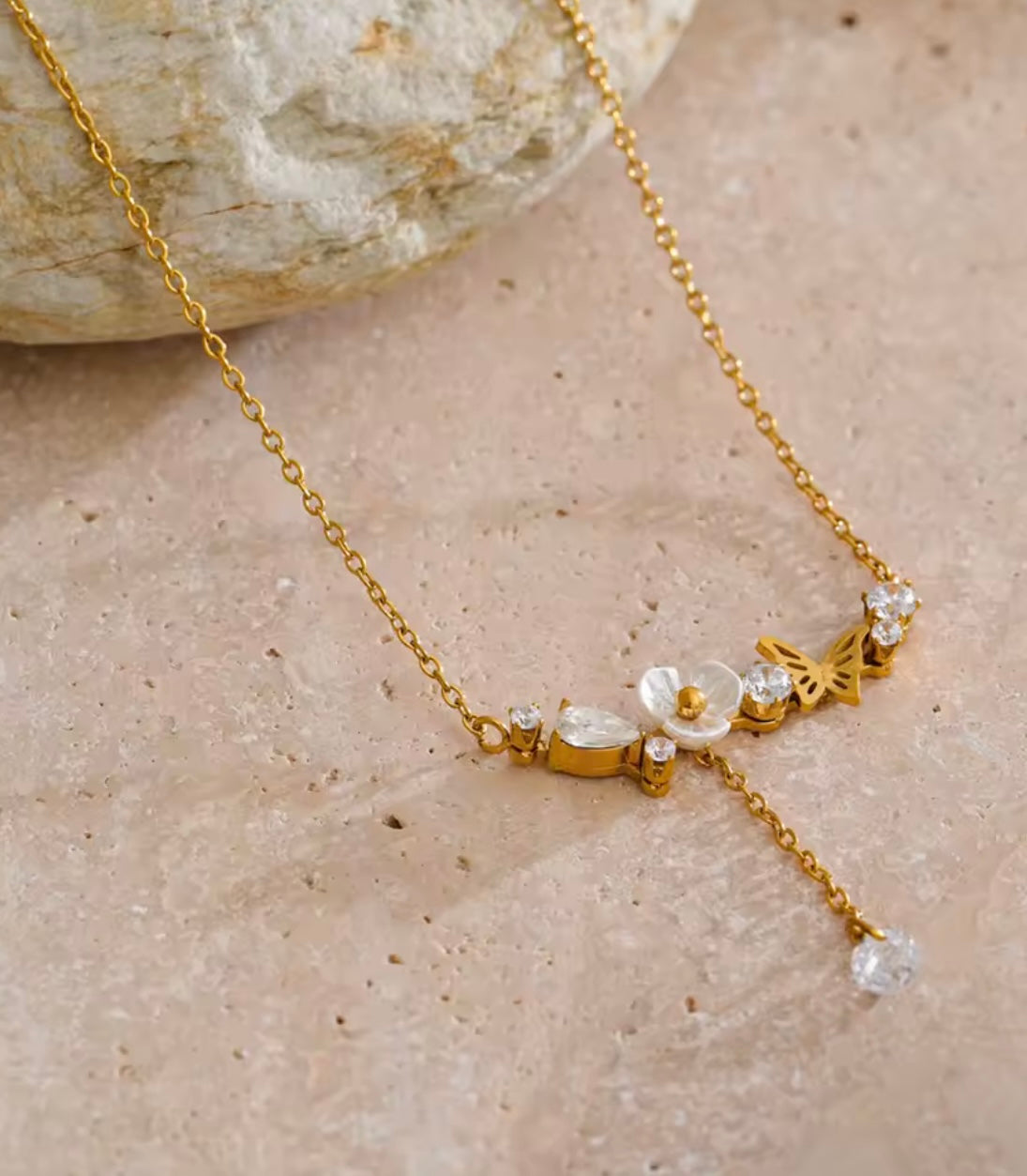 Blossom Butterfly Necklace